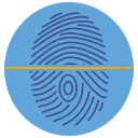 FBI fingerprint service icon